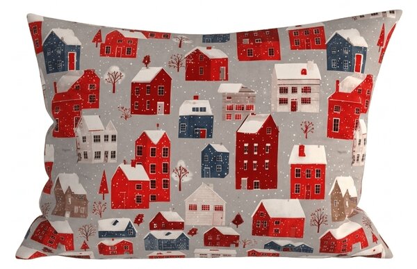 Fata de perna din microfibra WINTER COTTAGE 50x70 cm, gri