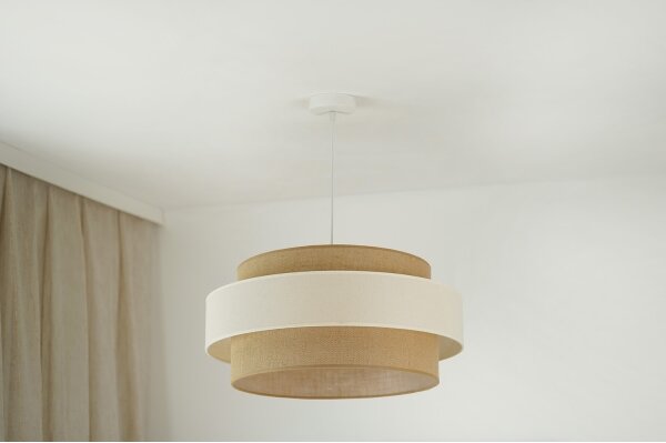 Lustră aplicată Brilagi SPACE LIGHT 1xE27/15W/230V d. 50 cm bej/crem