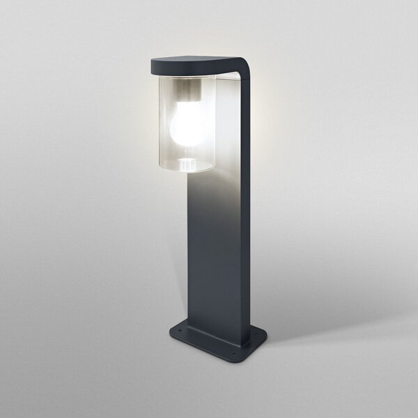 OSRAM Bornă luminoasă ENDURA CLASSIC CASCADE 50 cm gri închis/transparentă, reglabil, Gri, Aluminiu, Modern