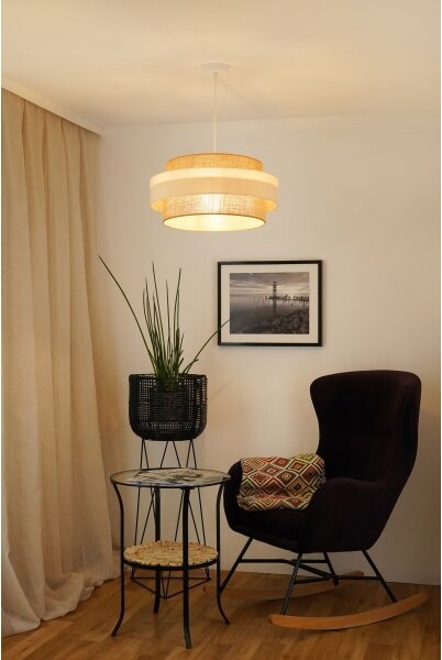 Lustră aplicată Brilagi SPACE LIGHT 1xE27/15W/230V d. 50 cm bej/crem