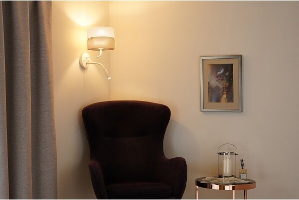 Brilagi - Lampă de perete ROYAL YUTE 1xE27/15W + 1xG9/6W bej/crem/ albă