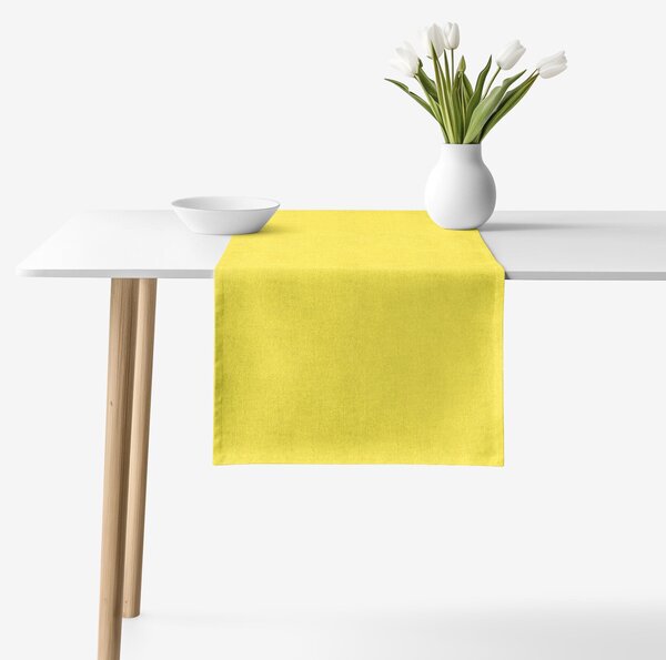 Goldea napron de masă malaga - verde lime 35x120 cm