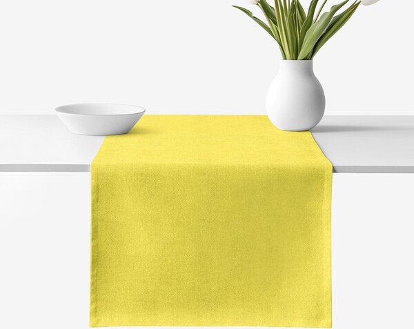 Goldea napron de masă malaga - verde lime 35x120 cm