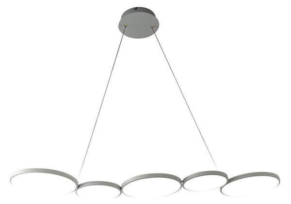 Lustră LED pe cablu OLYMPIA 5xLED/10W/230V gri