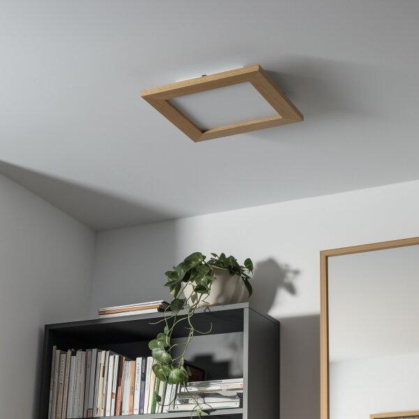 Eglo - Panou LED aplicat SALOBRENA-C RGBW, reglabil, LED/16W/230V, maro + telecomandă