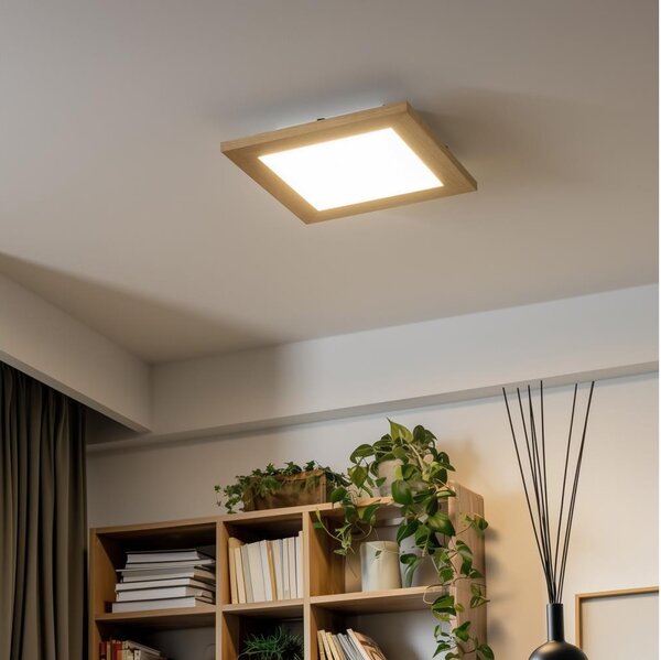 Eglo - Panou LED aplicat SALOBRENA-C RGBW, reglabil, LED/16W/230V, maro + telecomandă