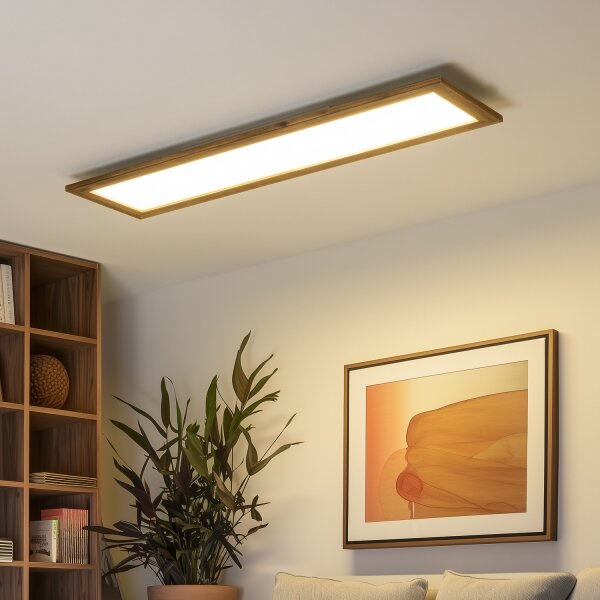 Eglo-LED RGBW Plafonieră aplicată SALOBRENA-C LED/34W/230V maro + telecomandă