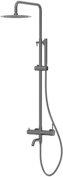 Balneo Cascade set de duș perete cu duș de ploaie grafit H0301070505