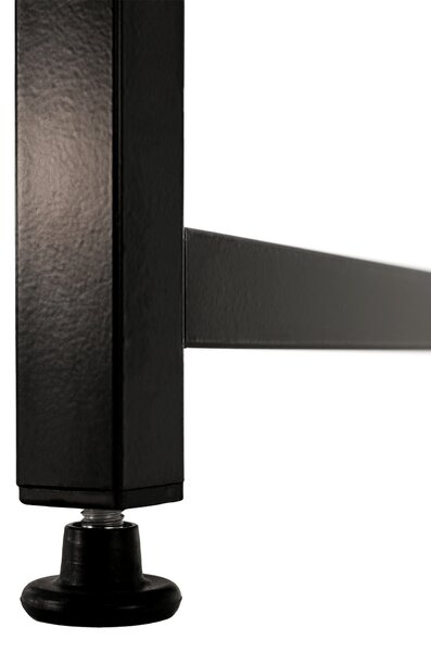 KONDELA Birou, stejar / negru, 100x60 cm, MELLORA