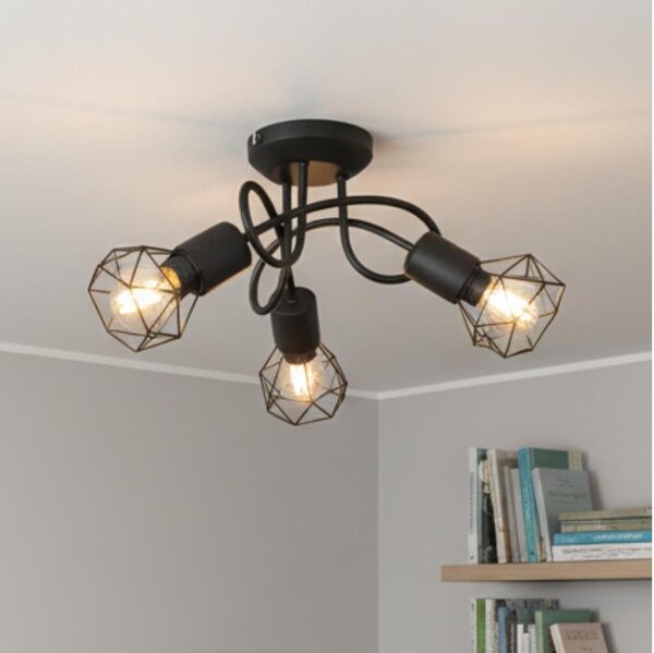 Brilagi - Lustră aplicată CAGE 3xE14/40W/230V