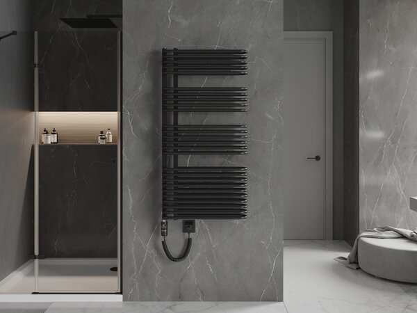 Mexen Amor, element electric de încălzire 1200x600 mm + tijă de încălzire 900 W, negru, W120-1200-600-2900-70
