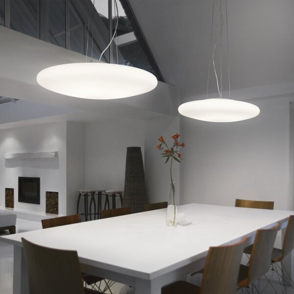 Ideal Lux - Lustră suspendată SMARTIES pe cablu, 3x E27/42W/230V, 50 cm, alb