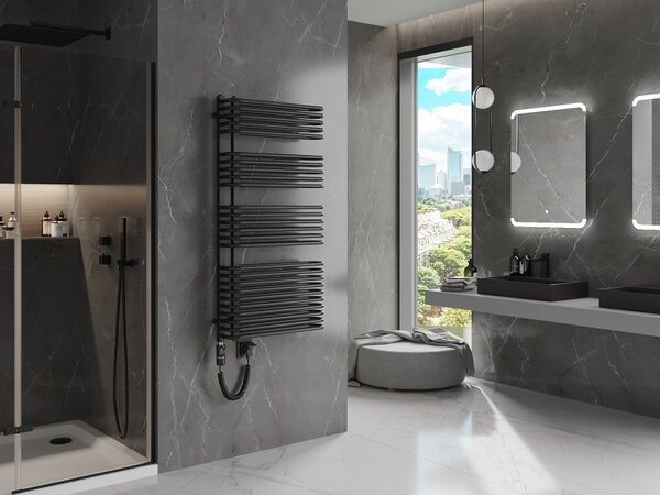 Mexen Amor, element electric de încălzire 1200x600 mm + tijă de încălzire 900 W, negru, W120-1200-600-2900-70