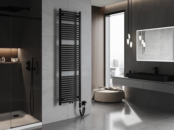 Mexen Ares, element electric de încălzire 1800x500 mm + tijă de încălzire 900 W, negru, W102-1800-500-2900-70
