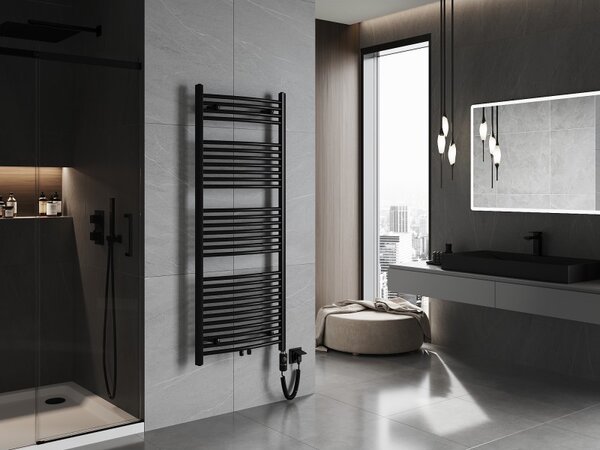 Mexen Ares, element electric de încălzire 1500x600 mm + tijă de încălzire 900 W, negru, W102-1500-600-2900-70