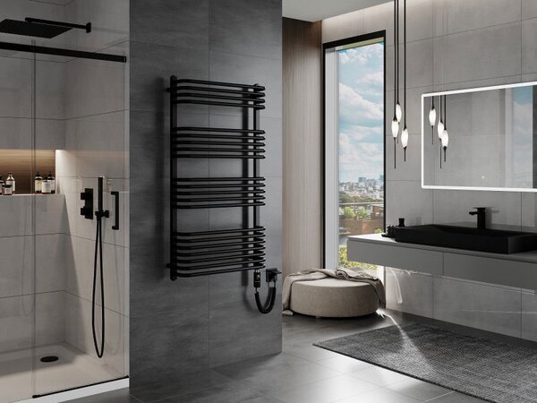 Mexen Apollo, element electric de încălzire 1210x650 mm + tijă de încălzire 900W, negru, W117-1210-650-2900-70