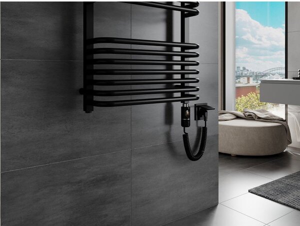 Mexen Apollo, element electric de încălzire 1210x650 mm + tijă de încălzire 900W, negru, W117-1210-650-2900-70