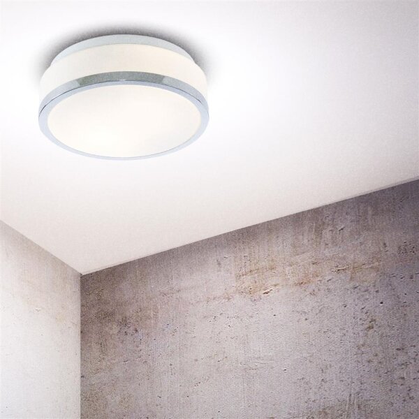 Searchlight 7039-23CC - Plafonieră pentru baie DISC 2xE27/60W/230V IP44