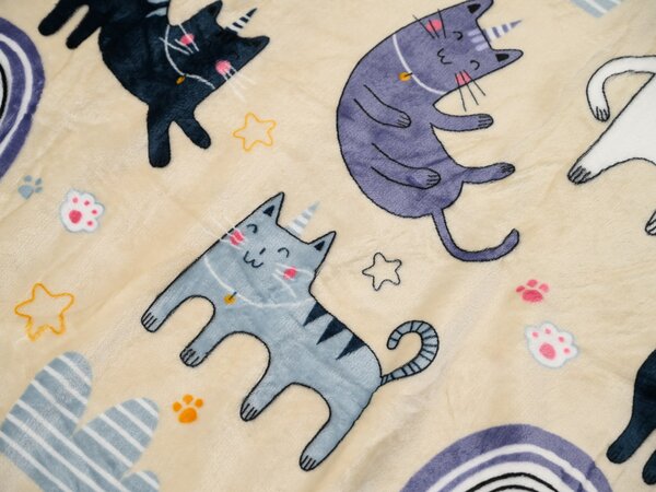 Lenjerie din microplush PURRSLEEP bej Dimensiunile lenjeriei: 70 x 90 cm | 140 x 220 cm
