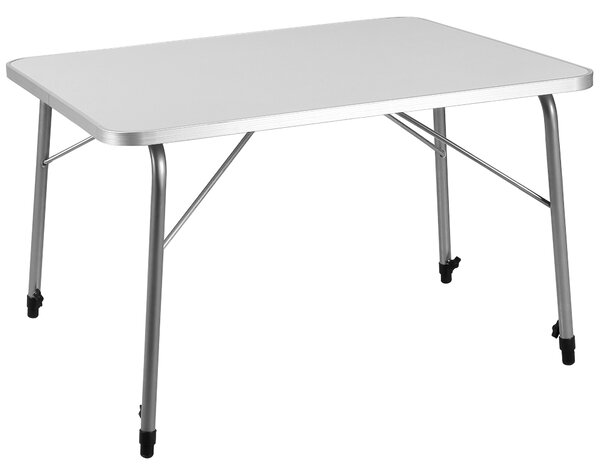 Masă de camping pliabilă FOKA, 80x54x51-70cm, alb Casaria