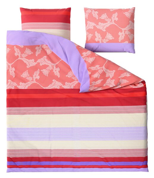 Lenjerie din bumbac Renforce IMARA rosie Dimensiune lenjerie de pat: 2 buc 80 x 80 cm | 200 x 220 cm