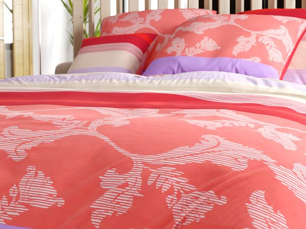 Lenjerie din bumbac Renforce IMARA rosie Dimensiune lenjerie de pat: 2 buc 80 x 80 cm | 200 x 220 cm