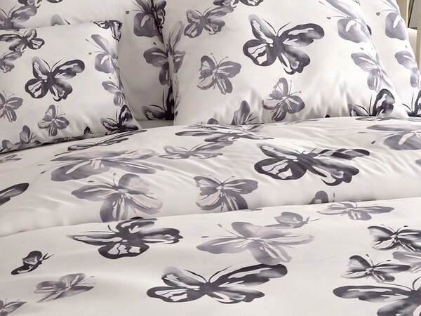 Lenjerie de pat din microfibra BLACK BUTTERFLY crem Dimensiune lenjerie de pat: 2 buc 70 x 80 cm | 160 x 200 cm