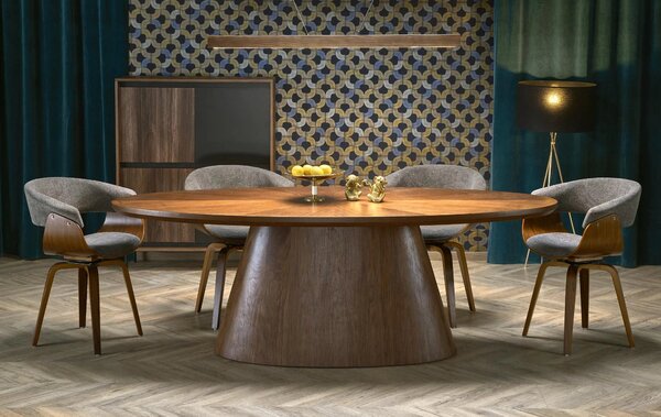 Masa moderna dining VAGNER, nuc, 220x98x76 cm