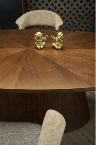 Masa moderna dining VAGNER, nuc, 220x98x76 cm
