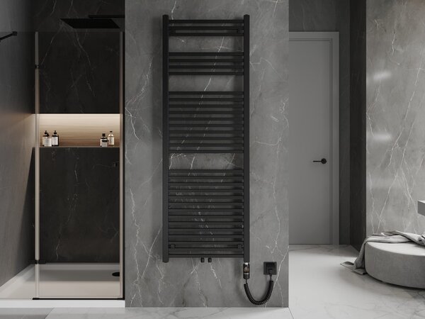 Mexen Pluton, element electric de încălzire 1700x600 mm + tijă de încălzire 900 W, negru, W106-1700-600-2900-70