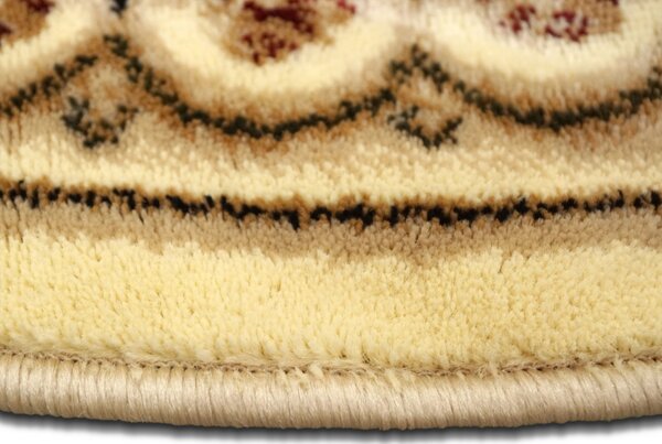 Covor Rotund Lotos 539-100, Marime 100 x 100 cm, Bej, Crem, Inaltime Fir 8 mm, Antialergic, Polipropilena, Living, Dormitor, Sufragerie, Birou 100 x