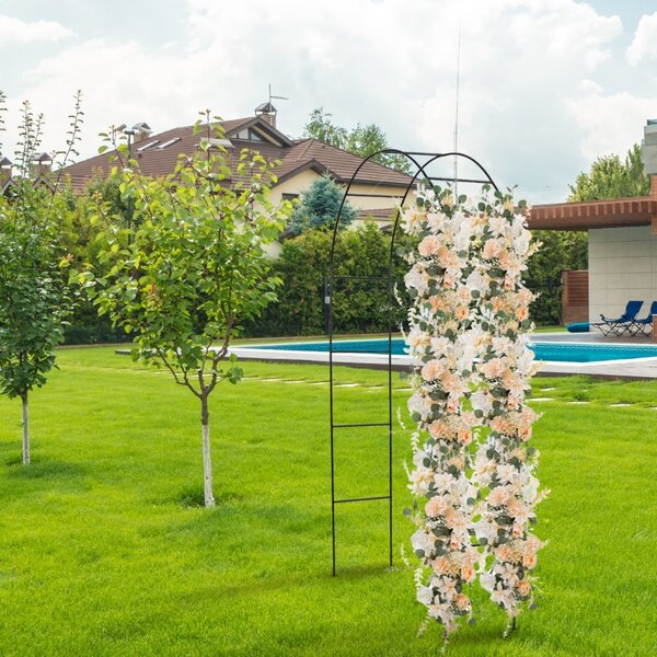 Suport arcuit pentru trandafiri 240x140x37 cm Gardebruk