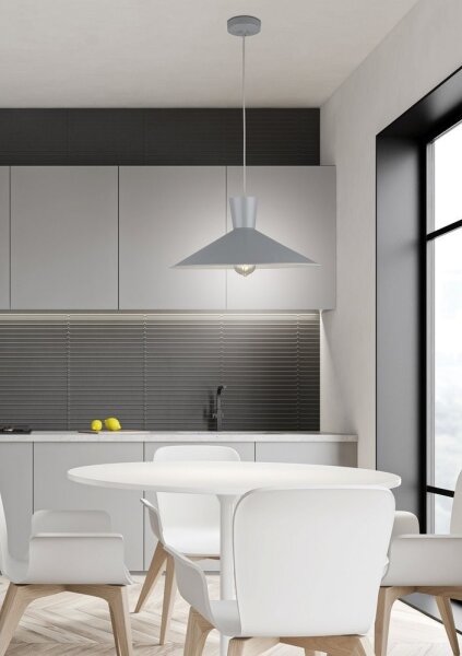Lustră pe cablu ELISTA 1xE27/60W/230V gri