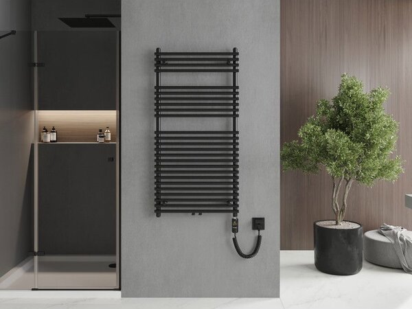 Mexen Sol, element electric de încălzire 1200x600 mm + tijă de încălzire 900 W, negru, W125-1200-600-2900-70