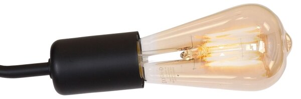 Lustră aplicată BRENDA 3xE27/60W/230V neagră
