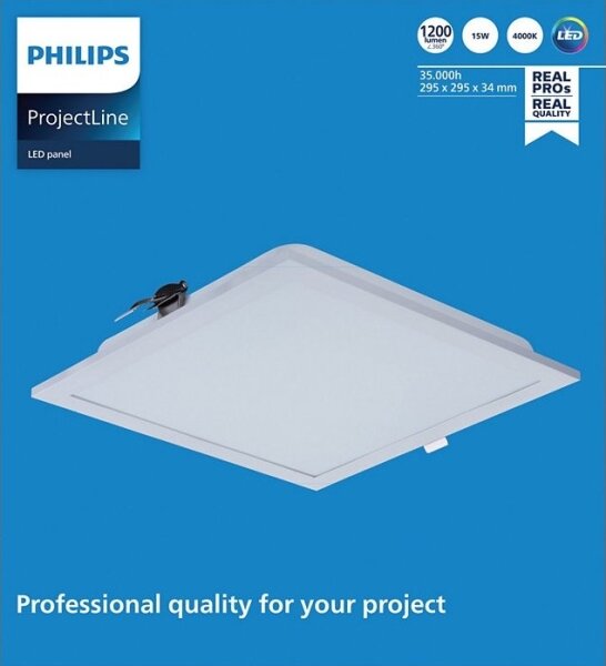 Corp de iluminat LED încastrat PROJECTLINE LED/15W/230V 29,5x29,5 cm Philips