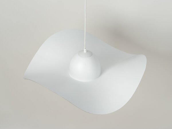 Lustră pe cablu KAPELLO 1xE27/60W/230V d. 55 cm albă/aurie