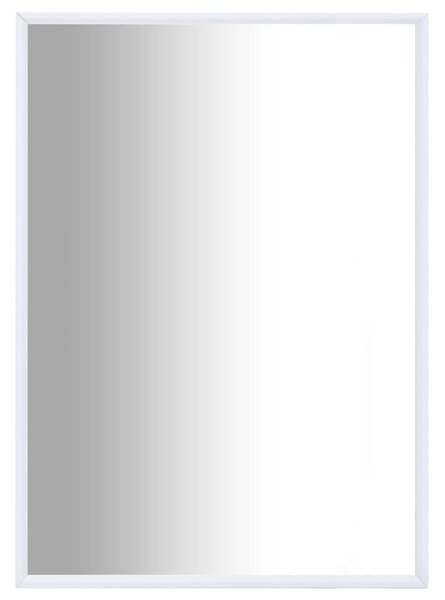 Oglindă, alb, 70x50 cm