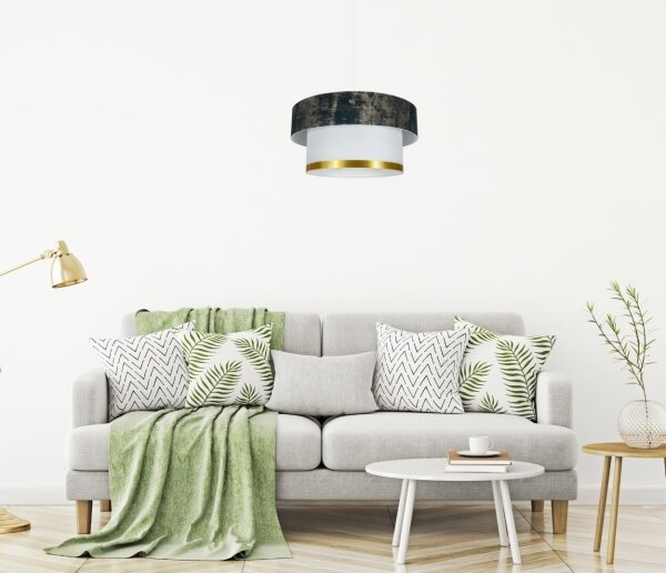 Lustră pe cablu RESSA 1xE27/60W/230V verde