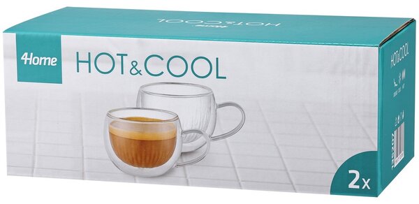 Pahare termo pentru cappuccino 4Home Hot&Cool 270 ml, 2 buc