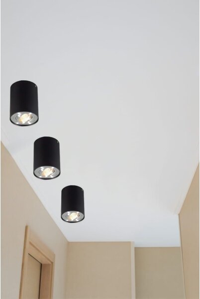 Spot TUBA 1xGU10/50W/230V negru