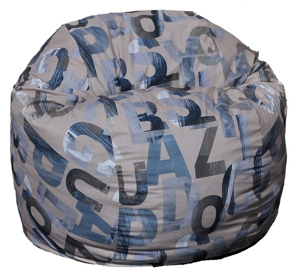Fotoliu King Size, Material Textil - Army Scrabble