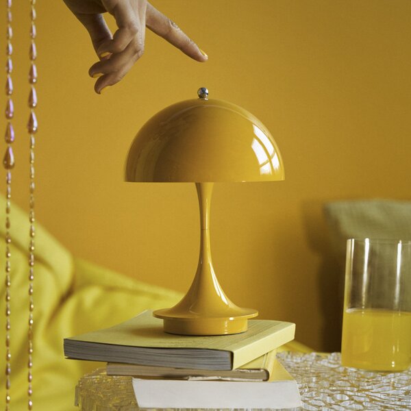 Louis Poulsen Panthella PORTABLE 160 V3, galben opac, reglabil, Galben, Camera de zi / sufragerie, Plastic, Design