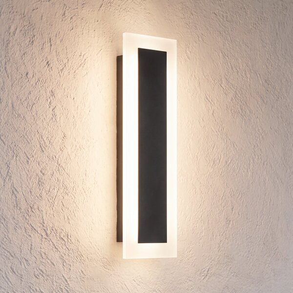 Milagro Lighting Lumină LED pentru exterior Wow, negru/alb, metal, IP54, CCT, Negru, Metal, Modern