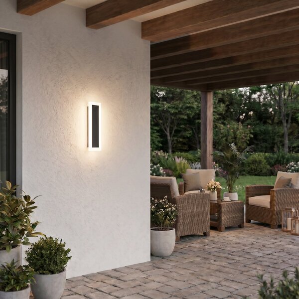 Milagro Lighting Lumină LED pentru exterior Wow, negru/alb, metal, IP54, CCT, Negru, Metal, Modern
