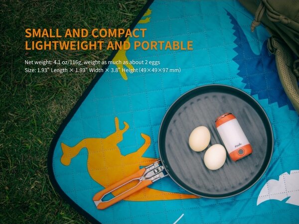 Lampă LED reîncărcabilă portabilă Fenix CL26RRED LED/USB IP66 400 lm 400 h portocaliu