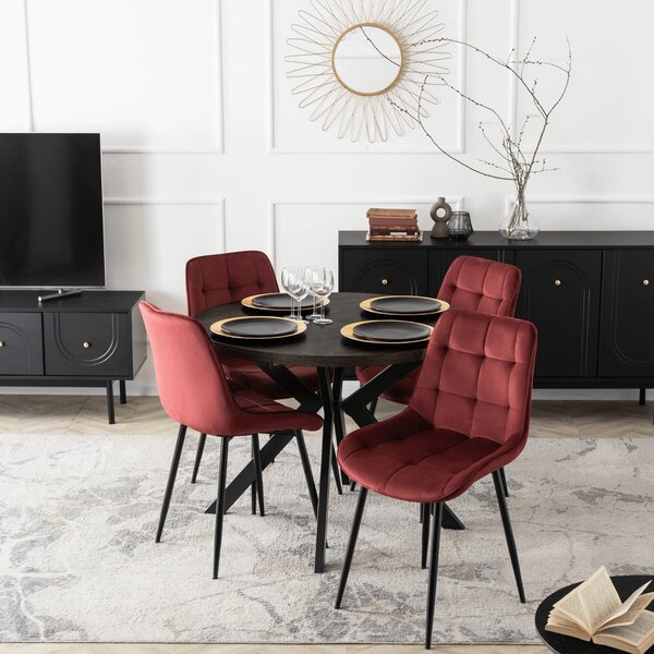 Scaun sufragerie Clavar (bordo) . 1128955