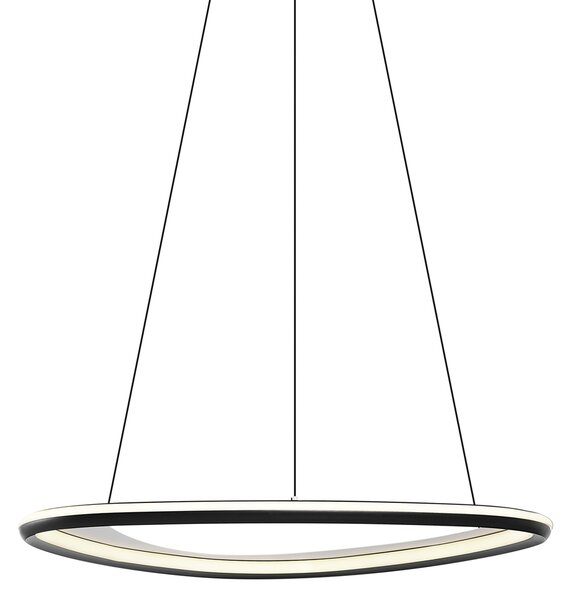 Lampă suspendată de design neagră cu 3 trepte de intensitate luminoasă - Organico