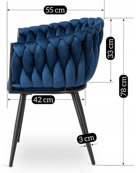 Scaun sufragerie Cappy 2 (roz + auriu) . 1129138