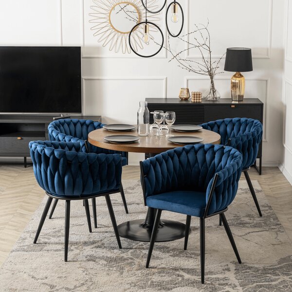 Scaun sufragerie Cappy 2 (roz + auriu) . 1129138